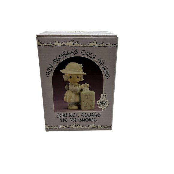 1989 PRECIOUS MOMENTS FIGURINE - YOU WILL ALWAYS BE MY CHOICE - PM-891 WITH BOX - Picture 4 of 13